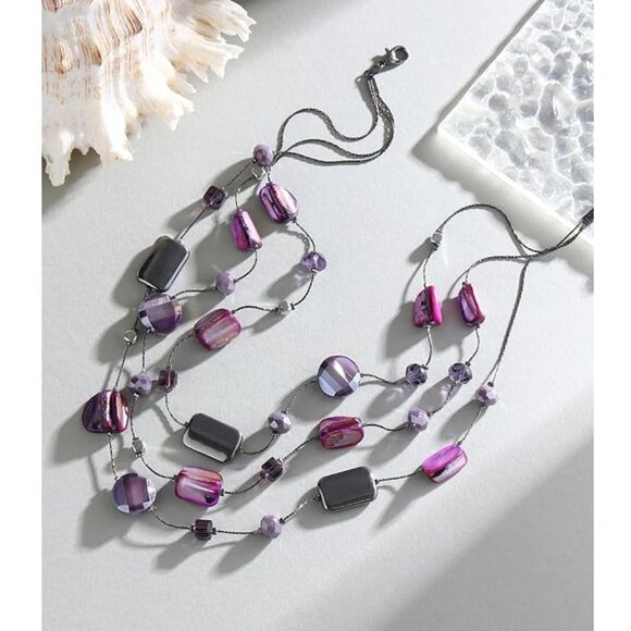 Beaded Statement Necklace - Picture 7 of 7